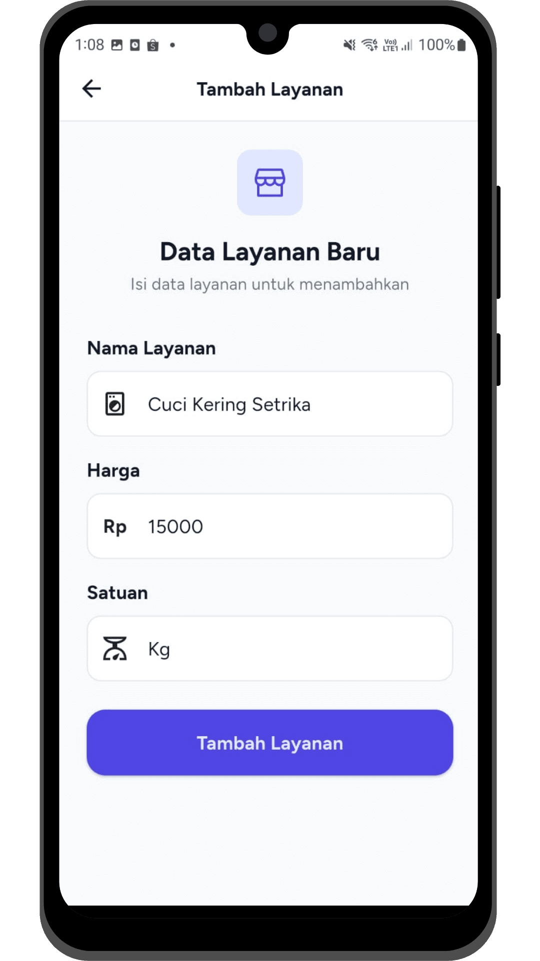 Tambah Layanan dan Harga